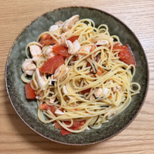 めちゃくちゃおいしいトマトパスタができた