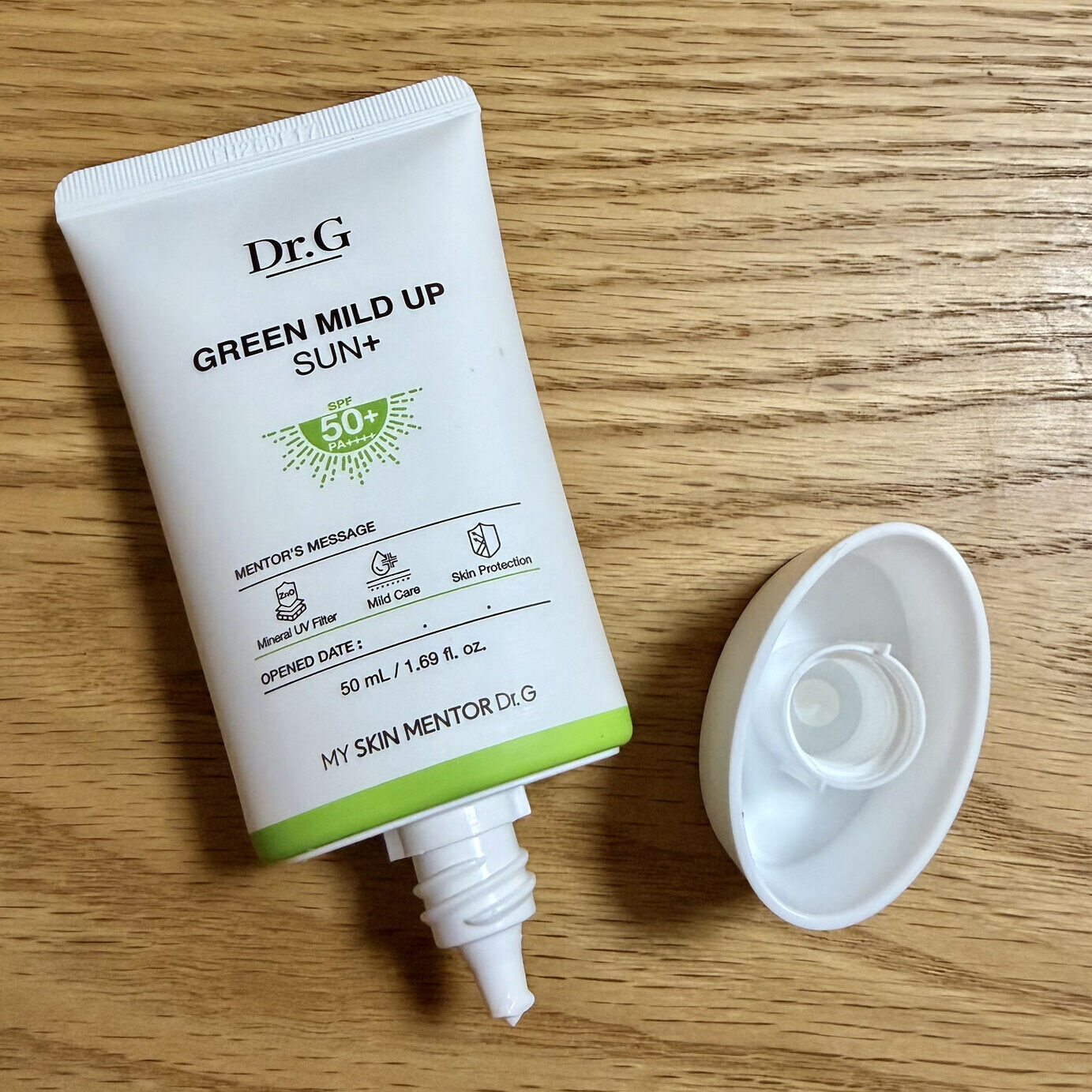 Dr.G グリーンマイルドアップ サンプラス フタを開けたところ